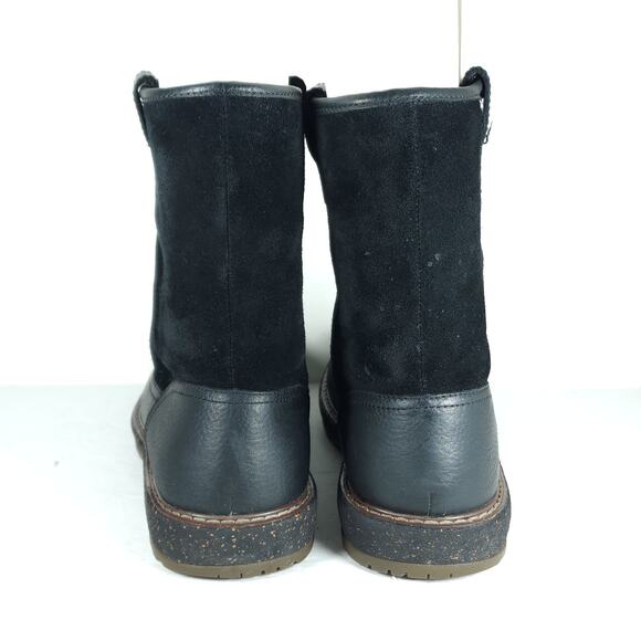 Abeo Men's Bryson US10,5 Full Grain Black Leather PullUp Orthotic Shearling Boot - Picture 8 of 16